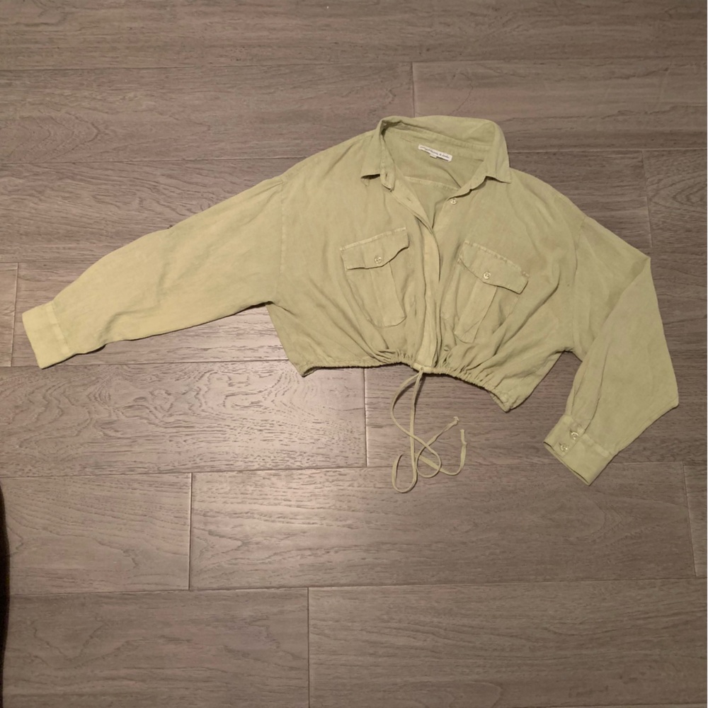 Young Fabulous & Broke Light Green Cropped Jumpsuit